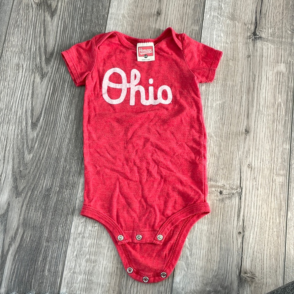 Homage Ohio State Onesie